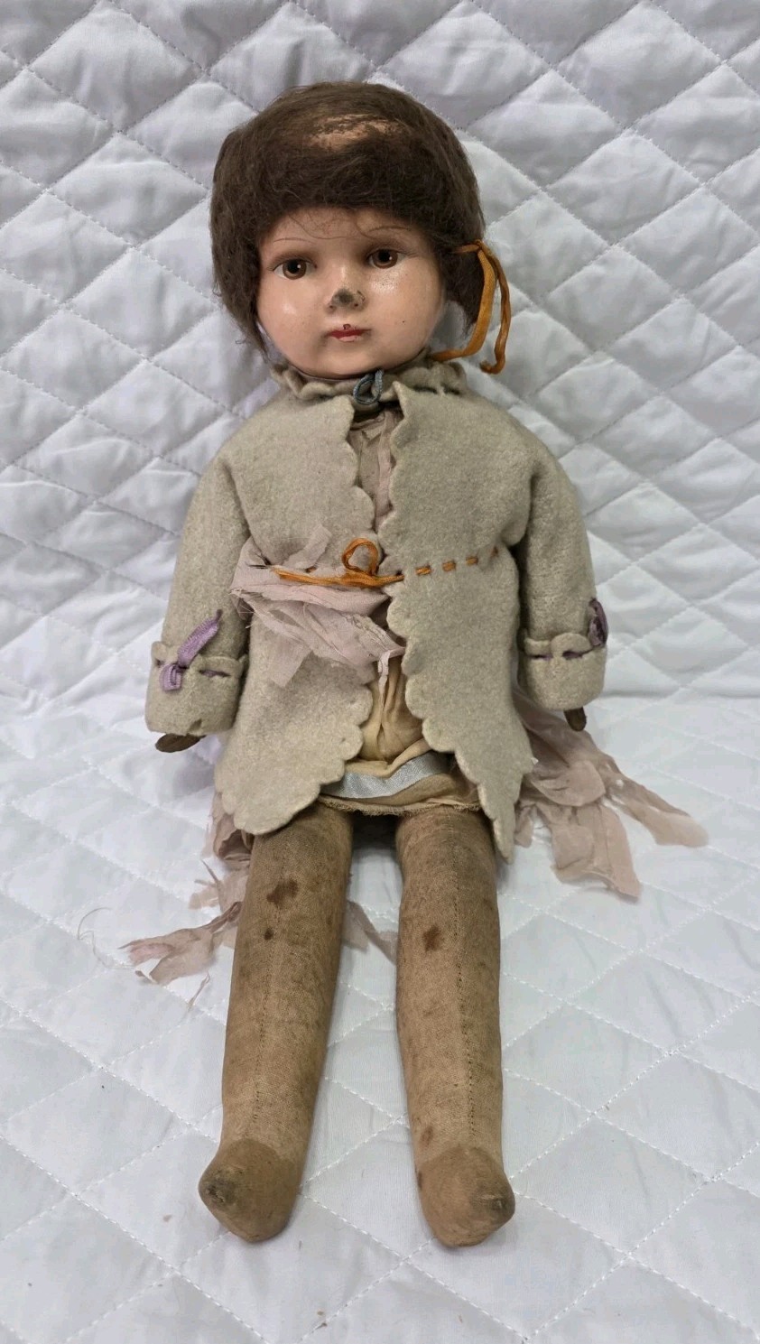 VINTAGE GERMAN 20s - 30s DOLL - RETRO 1920s 1930s - RESTORATION / ANTIQUE - RARE