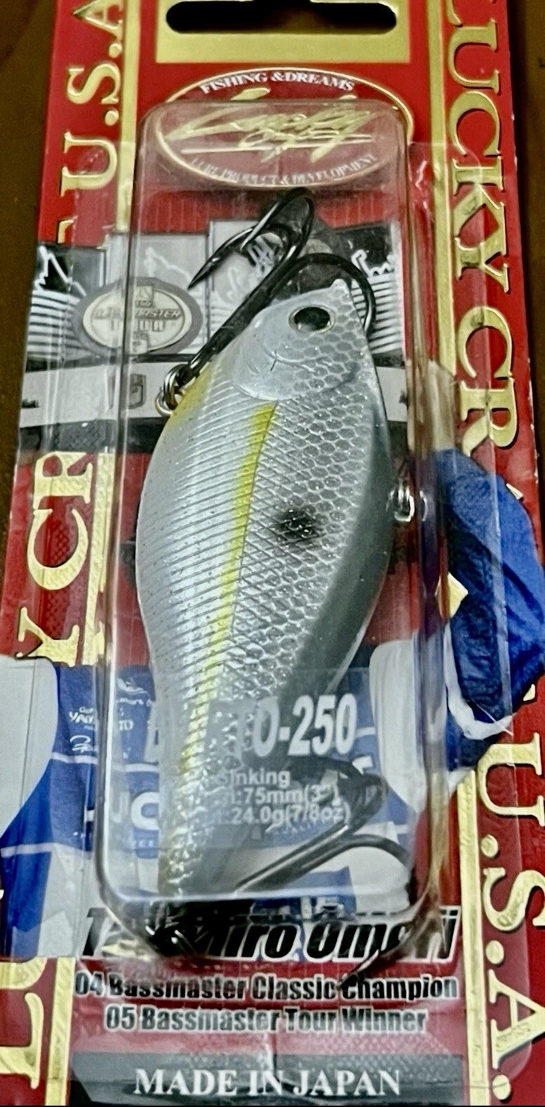 1 Lucky Craft LV RTO Series 250 Lipless Crankbait Lures SEXY CHART SHAD - NEW