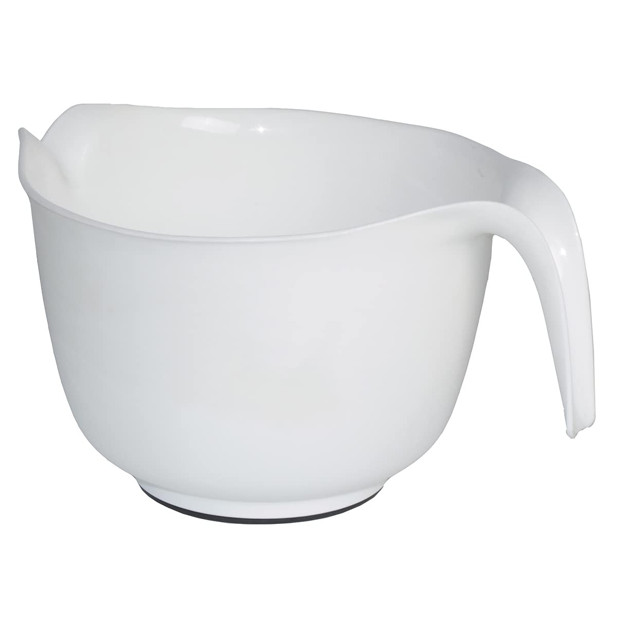 Glad Mixing Bowl with Handle – 3 Quart | Heavy Duty Plastic 3 Quart, White 