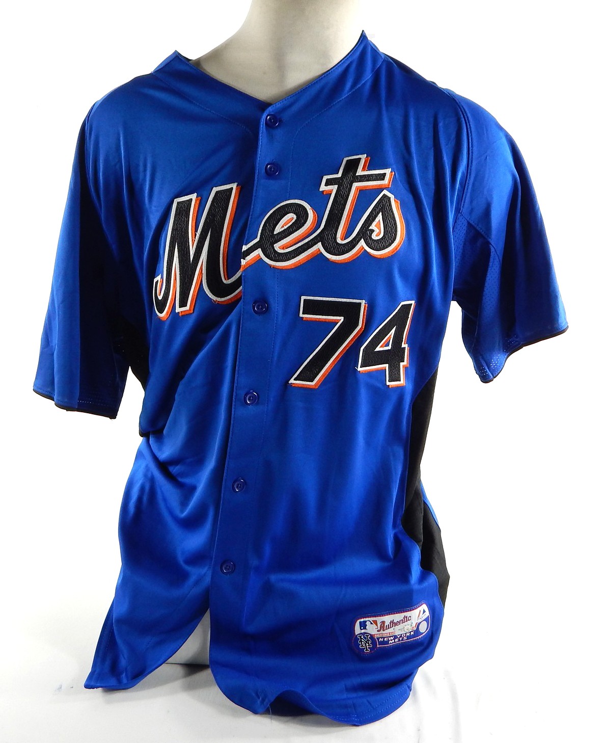 2011 New York Mets Raul Valdes #74 Game Issued Pos Used Blue Jersey ST BP 48 9
