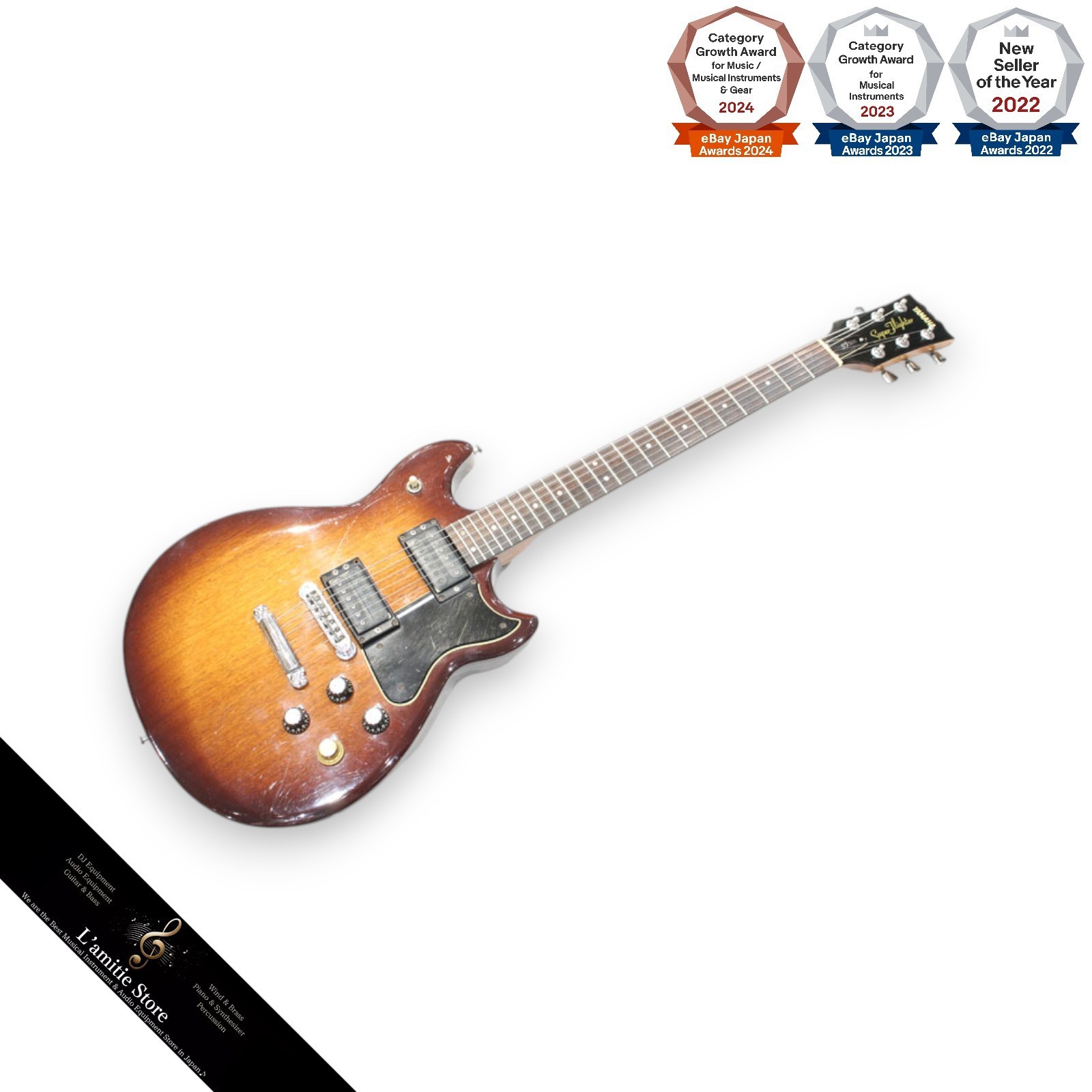 Yamaha SF500 Electric Guitar Gray Finish Fully Functional