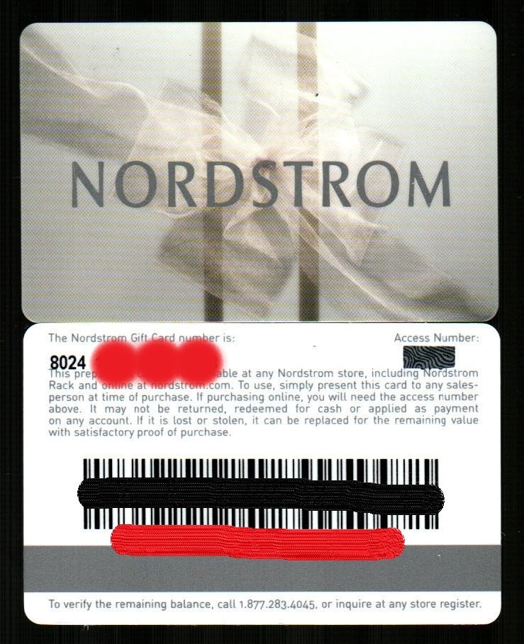 NORDSTROM Silver Wedding Bow ( 2005 ) Gift Card ( $0 ) V2