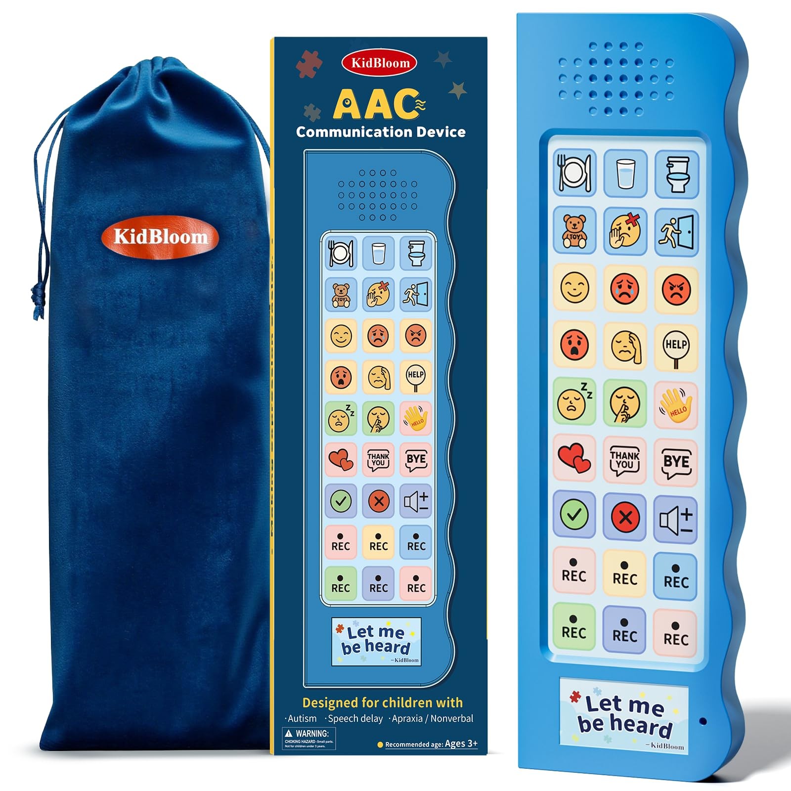 AAC Device for Autism - Communication Device for Nonverbal Kids - 6 Buttons,