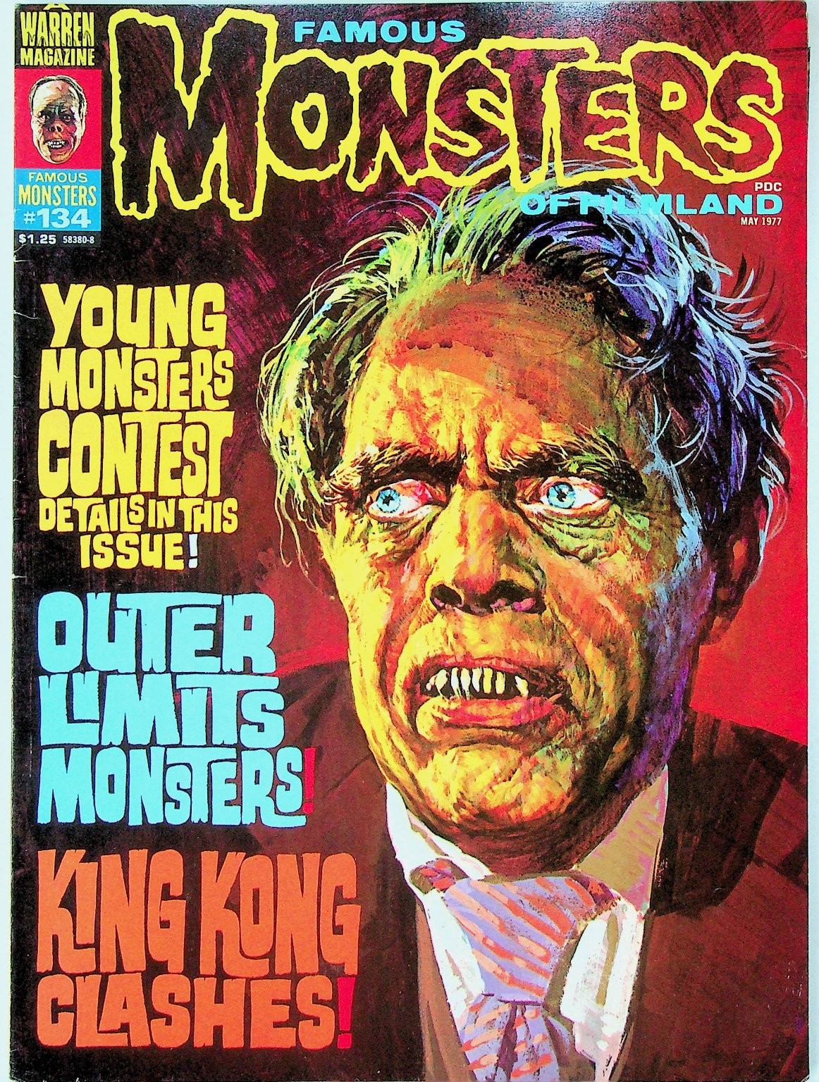 Famous Monsters of Filmland #134 May 1977 Warren Magazine King Kong Outer Limits