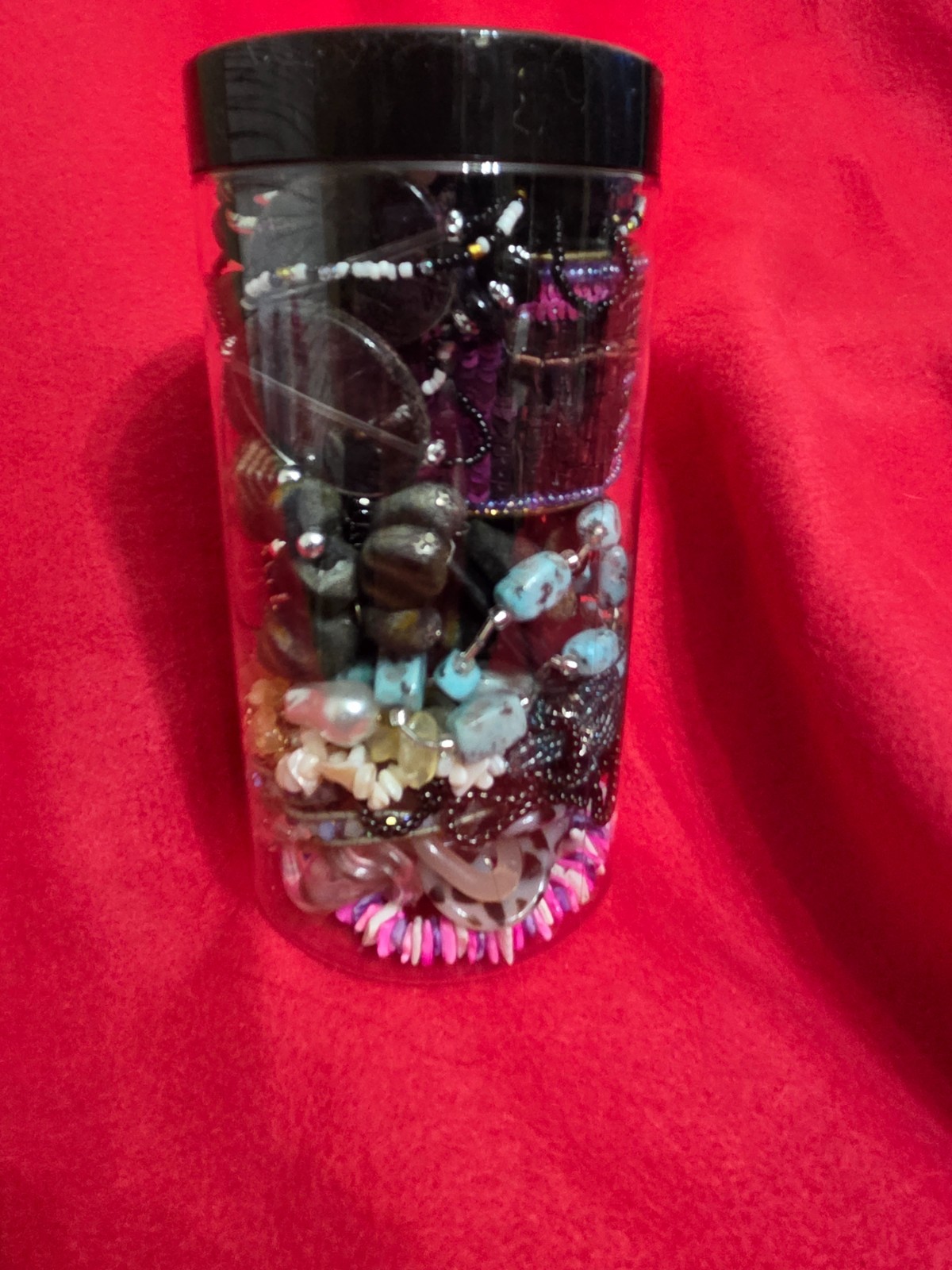 Mystery Jewelry Jar - Boho Eclectic Jewelry  32oz Lot B5