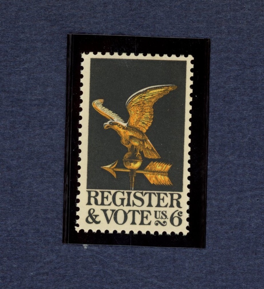 US Scott # 1344 1968 6c Register and Vote MNH