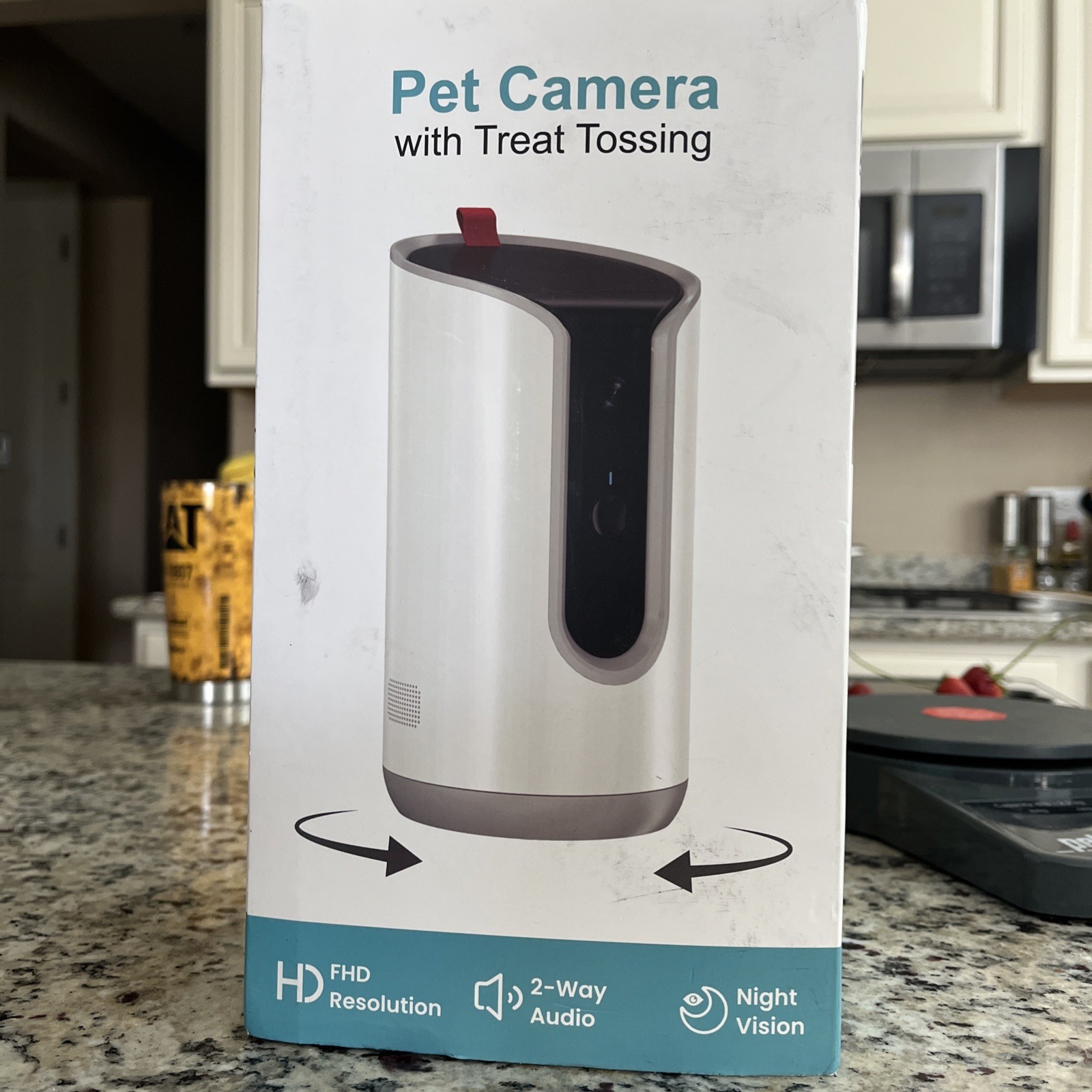 Pet Camera With Treat Tossing - HD - 2 Way Audio - Night Vision
