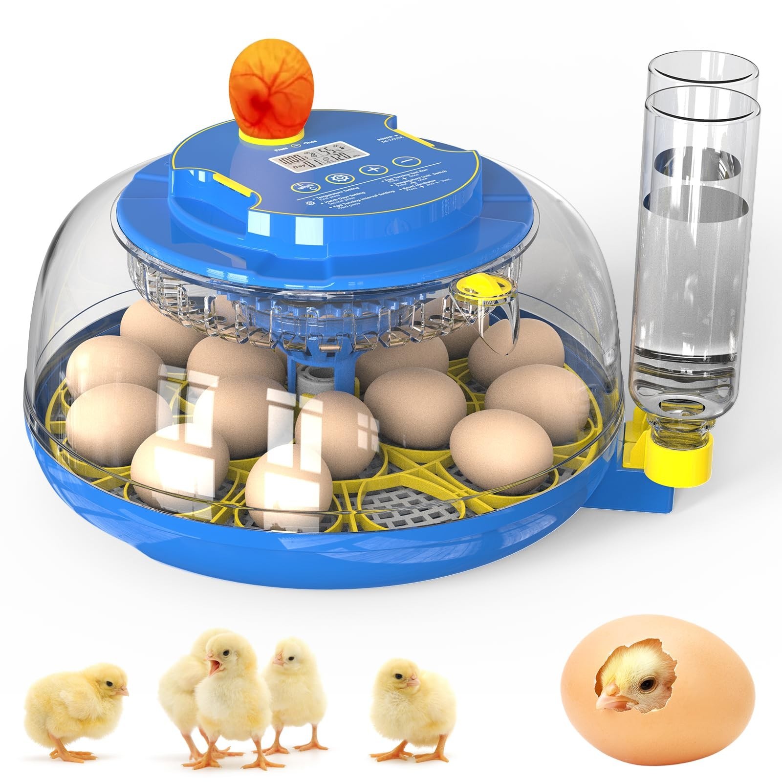 Incubator for Hatching Eggs with Automatic Egg Turning & Temperature/Humidity...