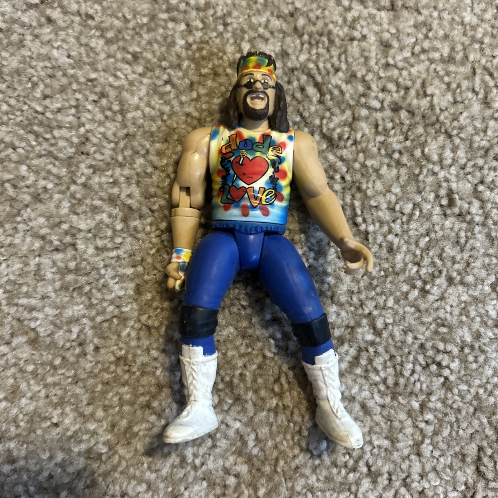 JAKKS WWF MICK FOLEY DUDE LOVE WRESTLING ACTION FIGURE 1998 WWE WCW ECW K