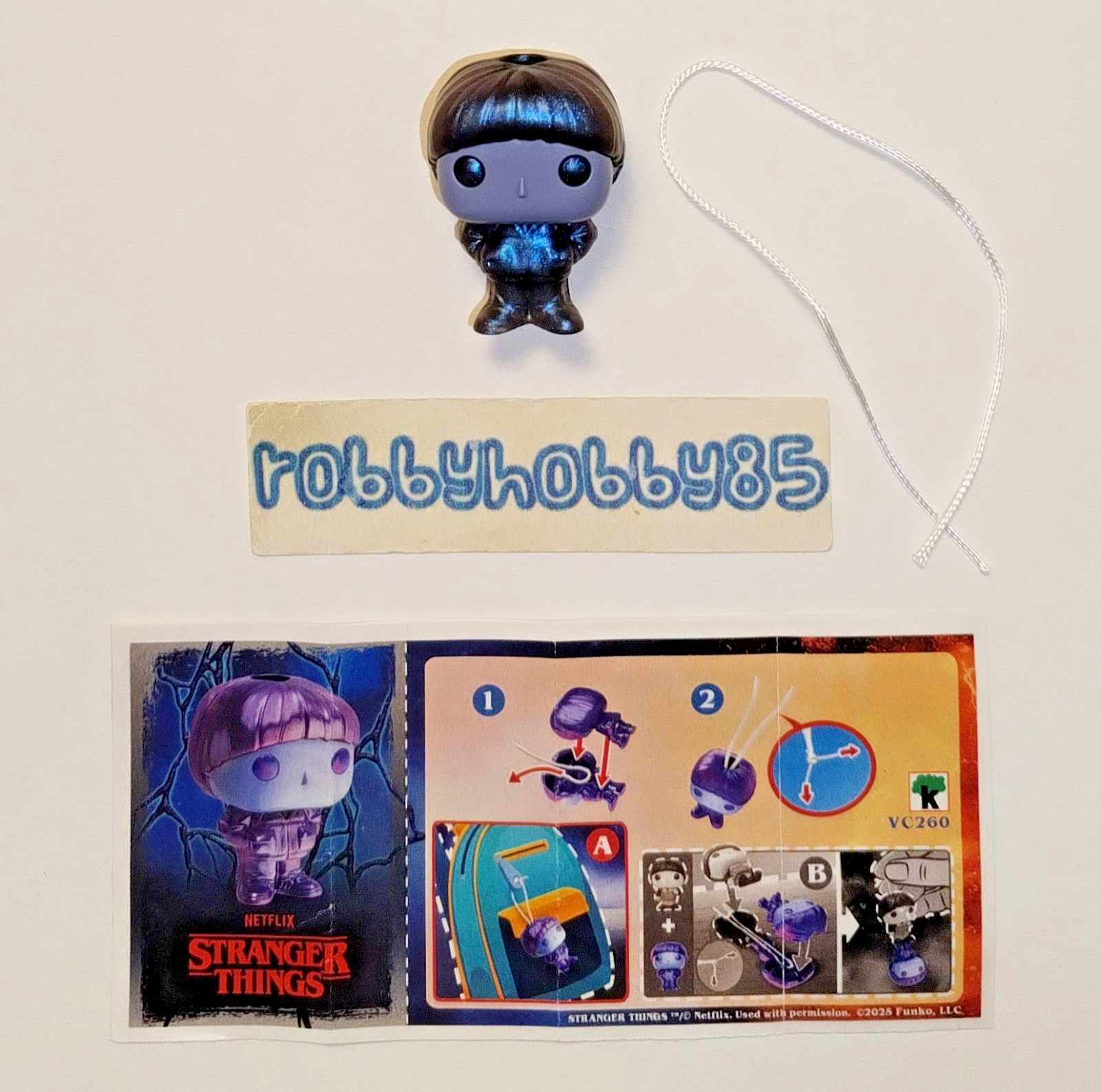 Vc260 Will Sottosopra + Paper/Bpz Kinder Joy 2025/26 Stranger Things Funko Pop