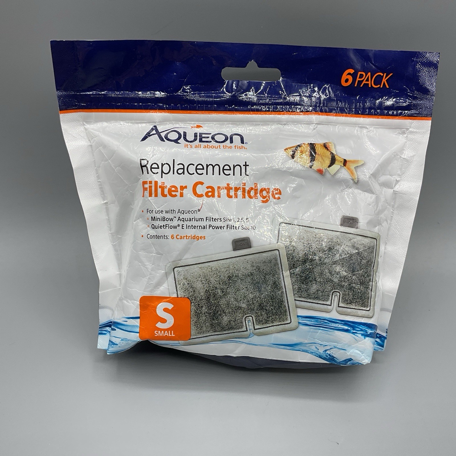 Aquron Replacement Filter Cartridge For Aqueon Products, 6pk