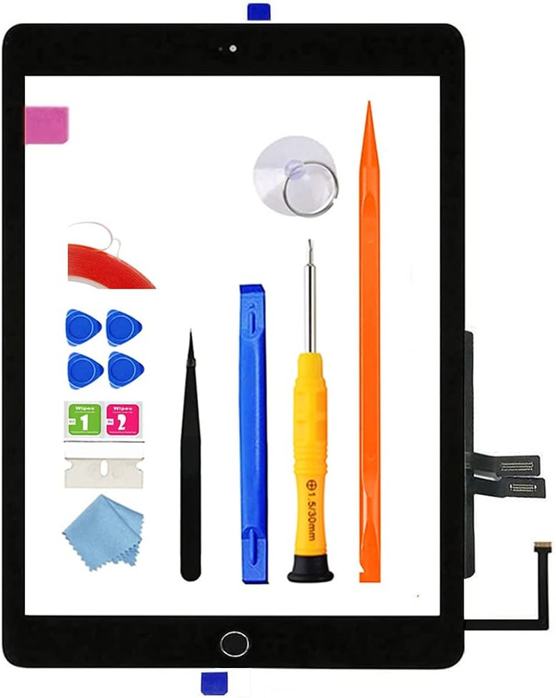 A1893 A1954 Screen Replacement Kit for Ipad 6 (6Th Gen) Digitizer Touch Glass 6T