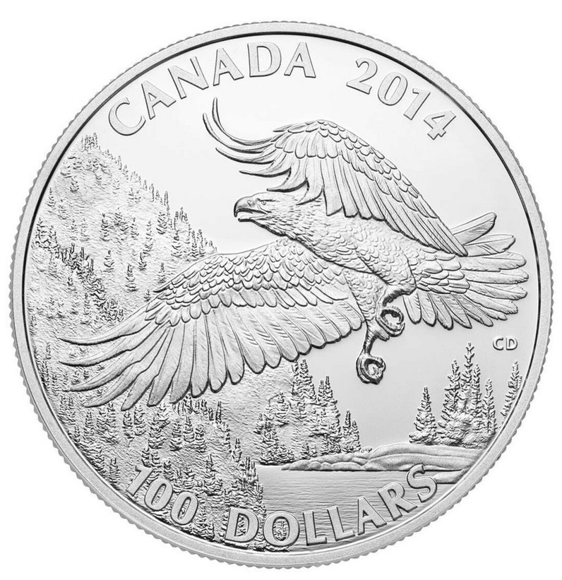 2014 $100 for $100 The Grizzly - Pure Silver Coin