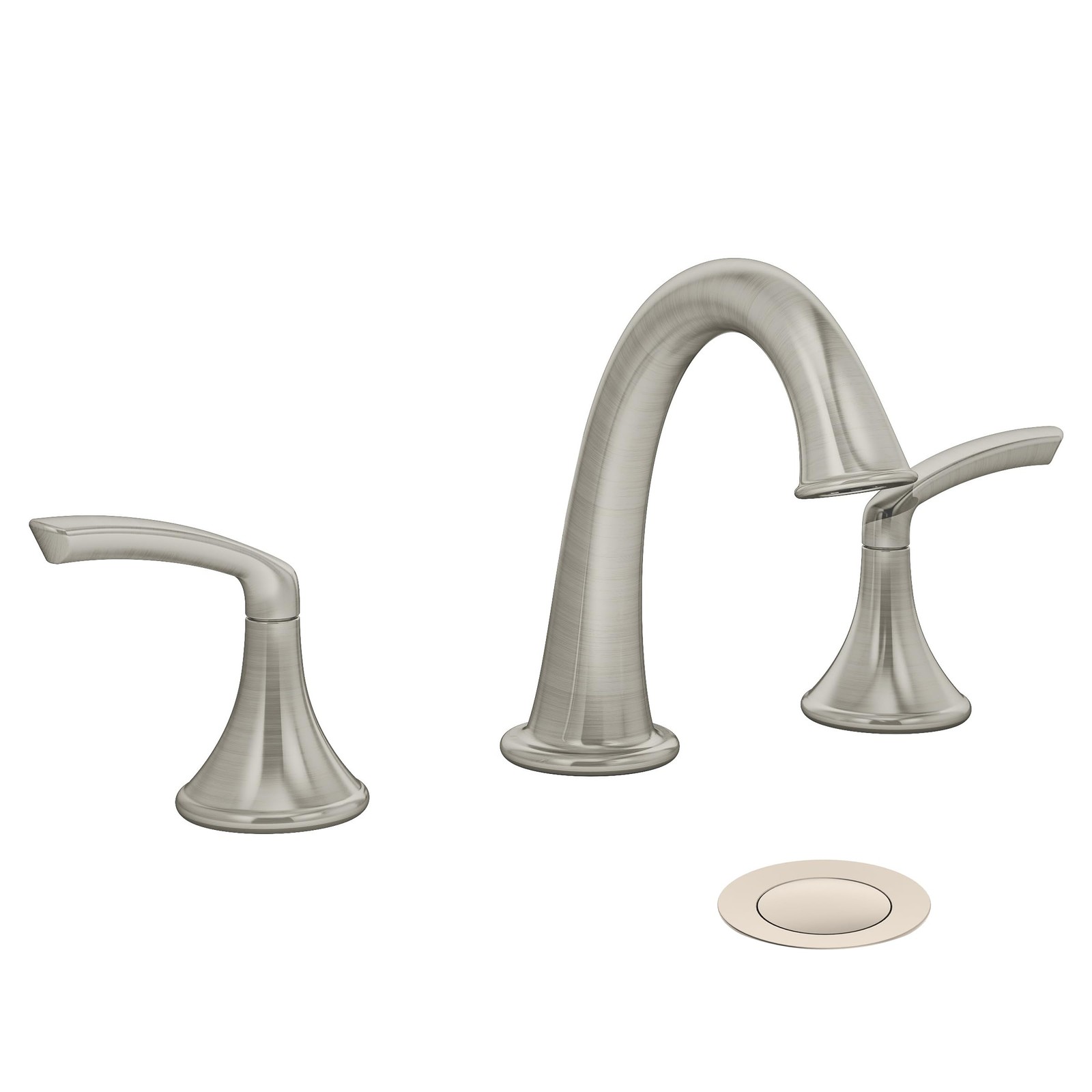 Elm Widespread Two-Handle Bathroom Faucet with Push Pop Drain Assembly (1.0 GPM)