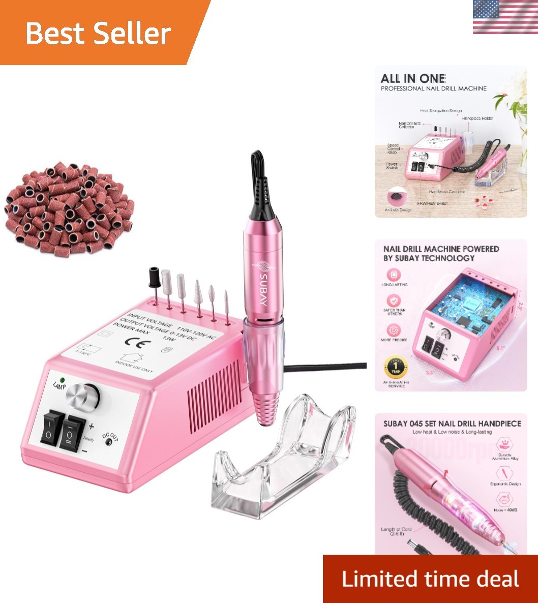 Professional Finger Toe Nail Care Electric Nail Drill Machine Manicure Pedicu...