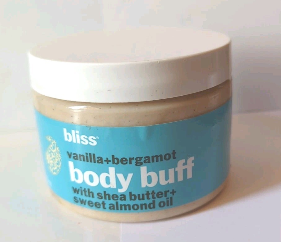 NEW bliss vanilla+bergamot Body Buff 12oz. Rare