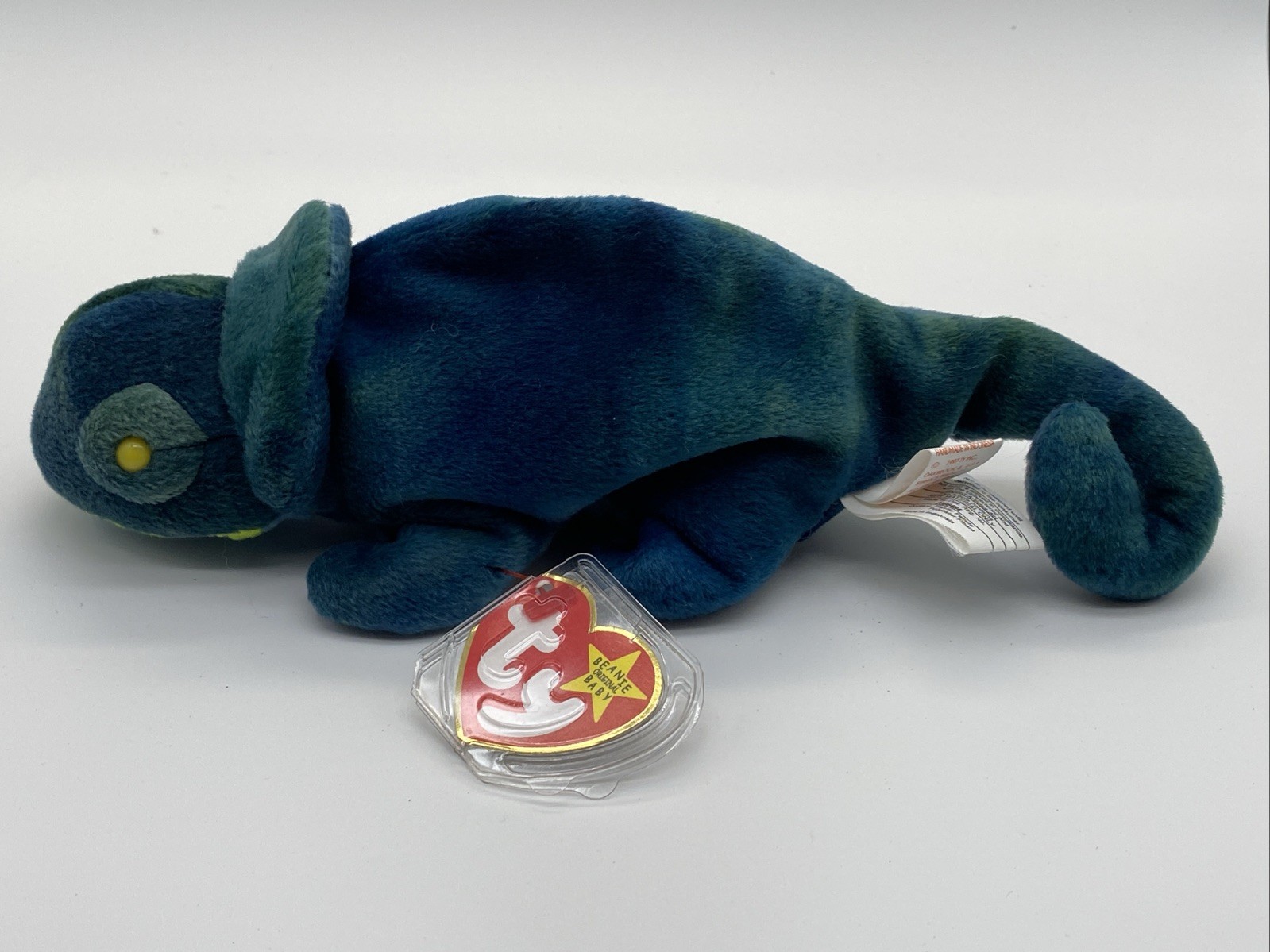 Ty Beanie Baby Rainbow the Chameleon RARE 1997