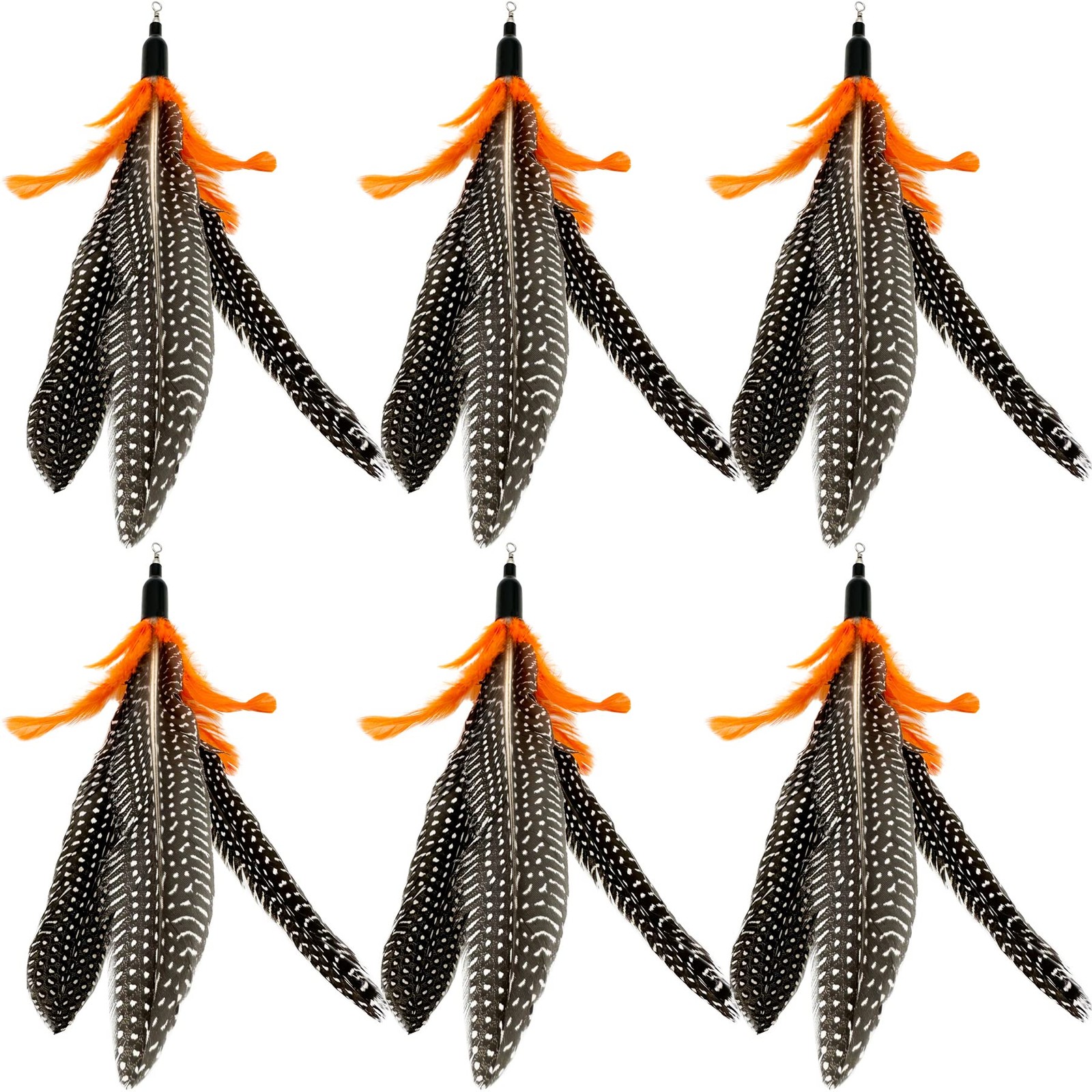 CATENEED Cat Feather Toys Refill, 6 Pieces 6 PCS Toy Refills 