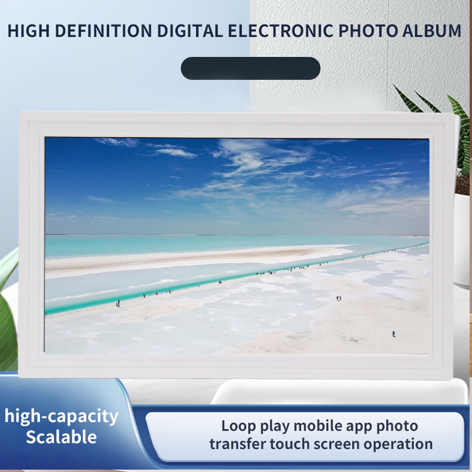 21.5 Inch Digital Photo Frame 1920x1080 Touch Screen Digital Picture Frame