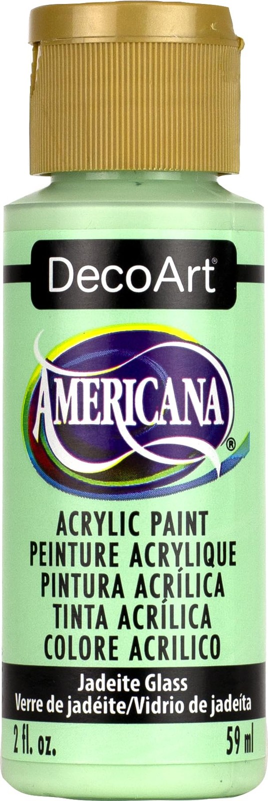 Deco Art Americana Paint 2 OZ, :size, Jadeite Glass -Mint Green