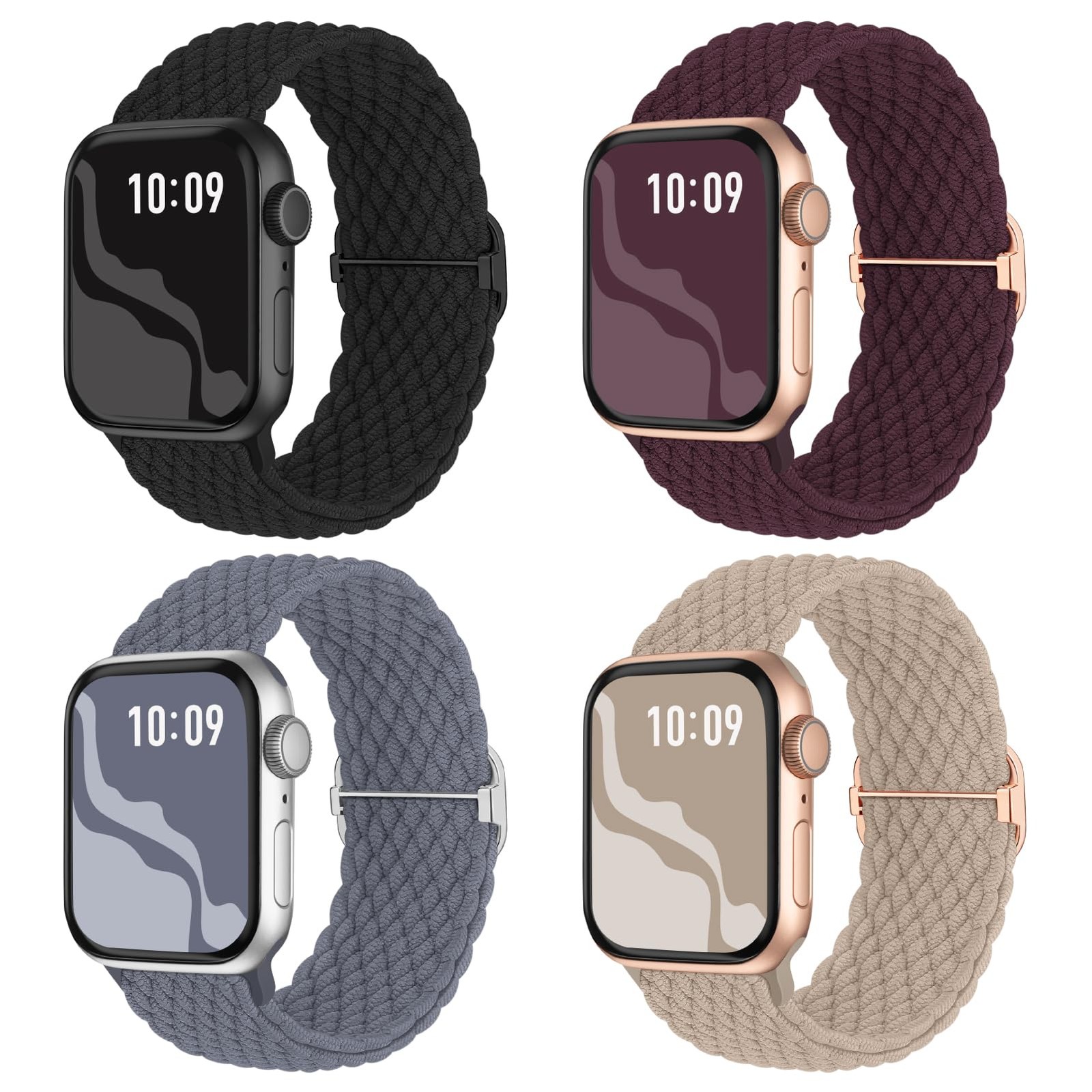 Stretchy Solo Loop Band for Apple Watch 38mm 40mm 41mm 42mm 44mm 45mm 46mm 49mm