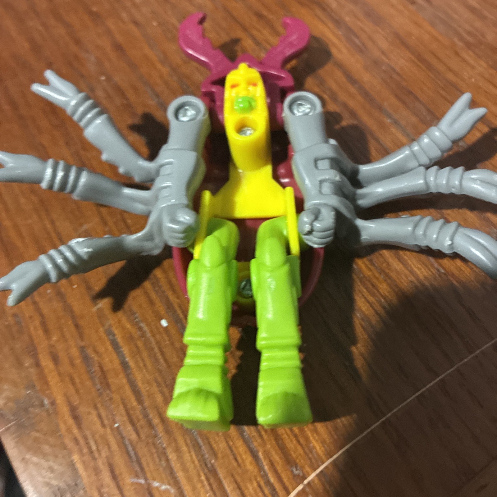 Vtg 1996 McDonalds Transformers Beast Wars Predacon Beetle Figure Hasbro Toy