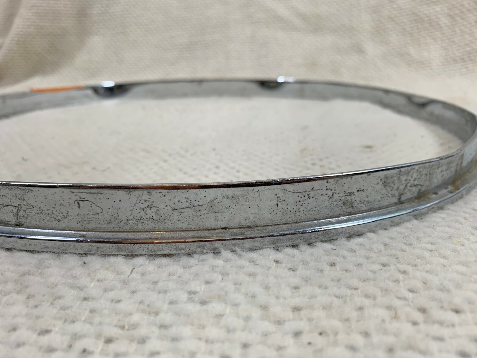 GRETSCH 4106 Dixieland Snare Drum Hoop Rim Counterhoop Part 50s Vtg Die Cast 14"