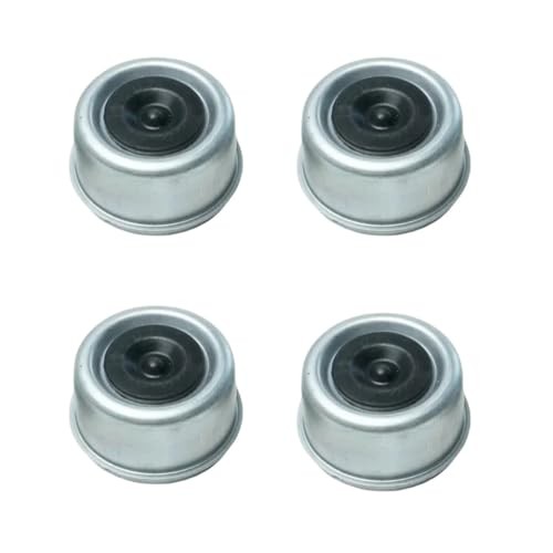 4PC Greaseable Dust Caps with Rubber Plug – 2.44" OD, 1.5" H – Fits DC-250L-4Q