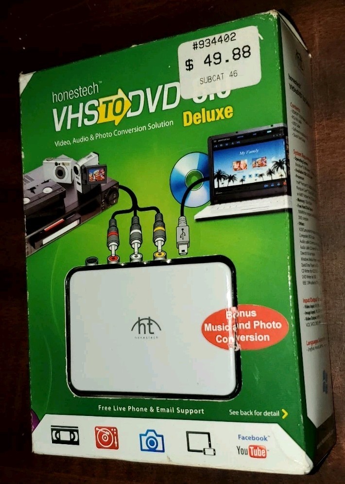 Honestech VHS TO DVD 8.0 Deluxe, Video, Audio & Photo Conversion Solution 2014 