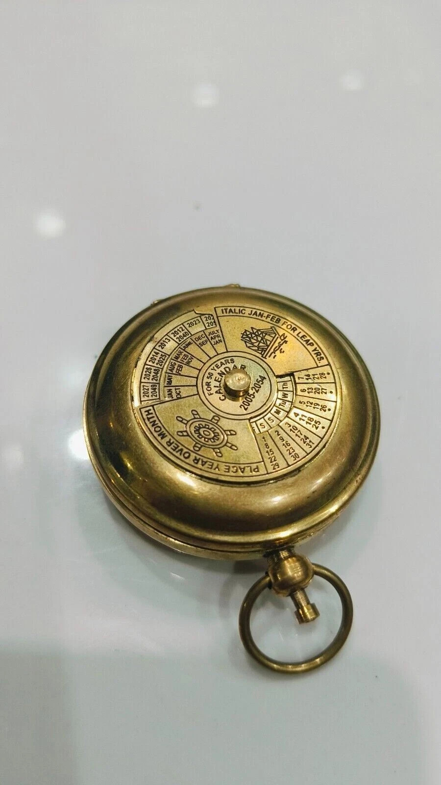 Marine Compass Antique Vintage Brass Pocket Compass Brass Nautical