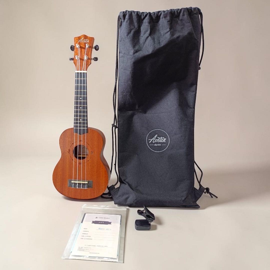 Hachi6847 [Good Condition] Aostin Soprano Ukulele Mahogany Wood UMI-1