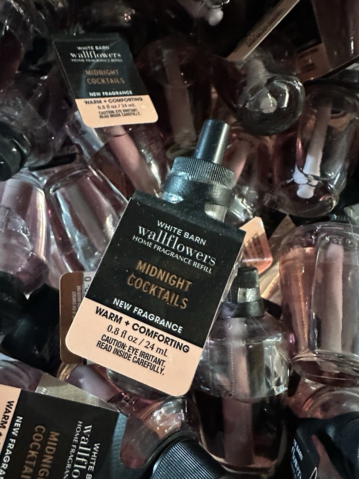 Bath & Body Works Midnight Cocktails Wallflower Fragrance Bulb 0.8 Oz x4