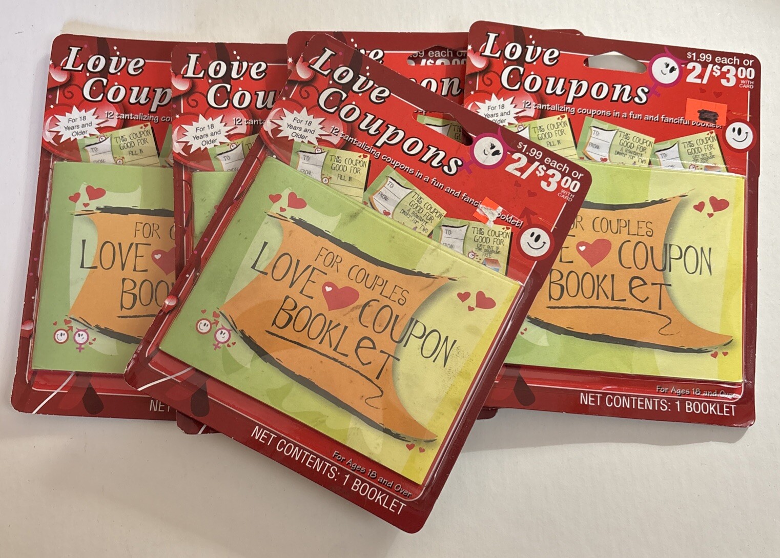 5 Pc Love Coupon Book for Couples: Valentines Day Gifts: 12 Romantic Coupon Each