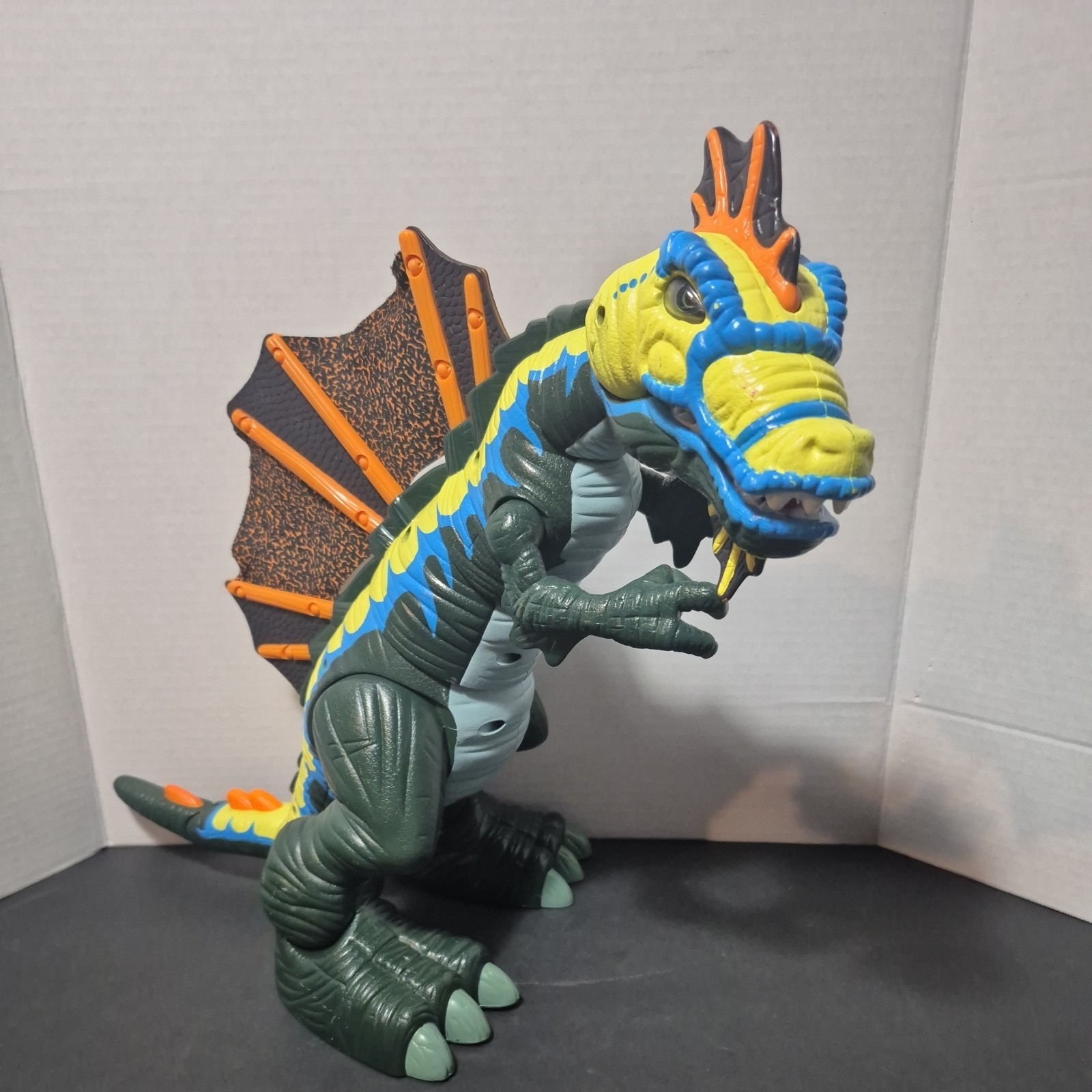 Imaginext Mega Spinosaurus Dinosaur 2005 Fisher Price 17" Move & Sound - TESTED