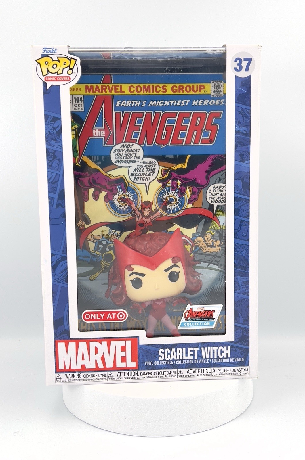 Marvel Funko Pop Comic Cover Scarlet Witch 2023 Target Exclusive Figure #37