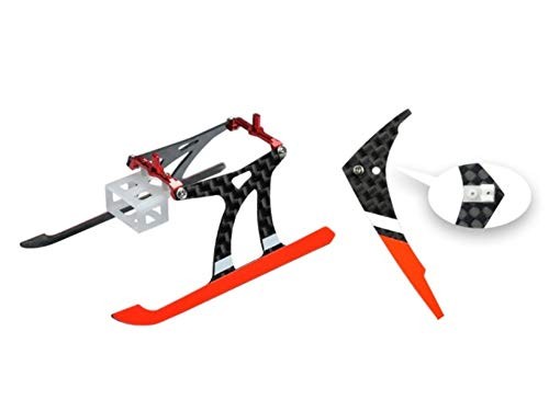 Aluminum/Carbon Fiber Landing Gear w/Fin (RD) - Blade Nano CPX/CPS / S2 / S3