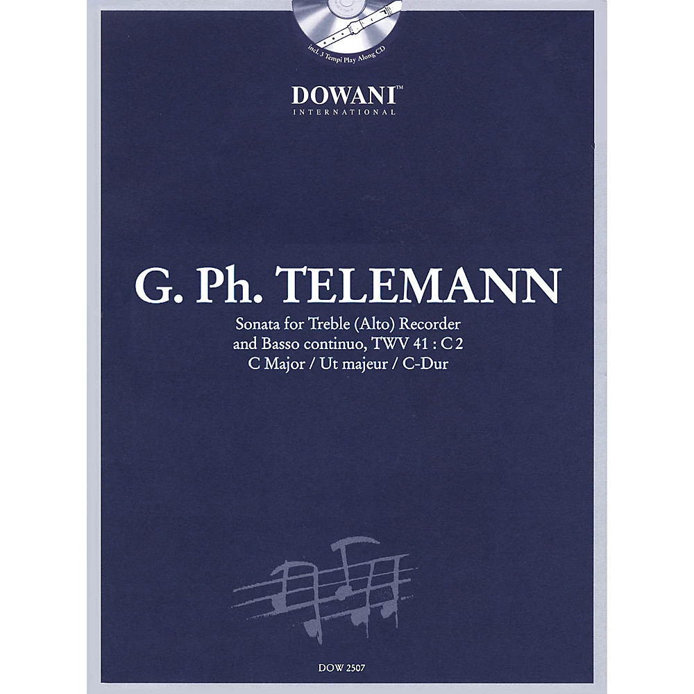 Telemann: Sonata in C Major for Treble (Alto) Recorder/Basso Continuo TWV41:C2