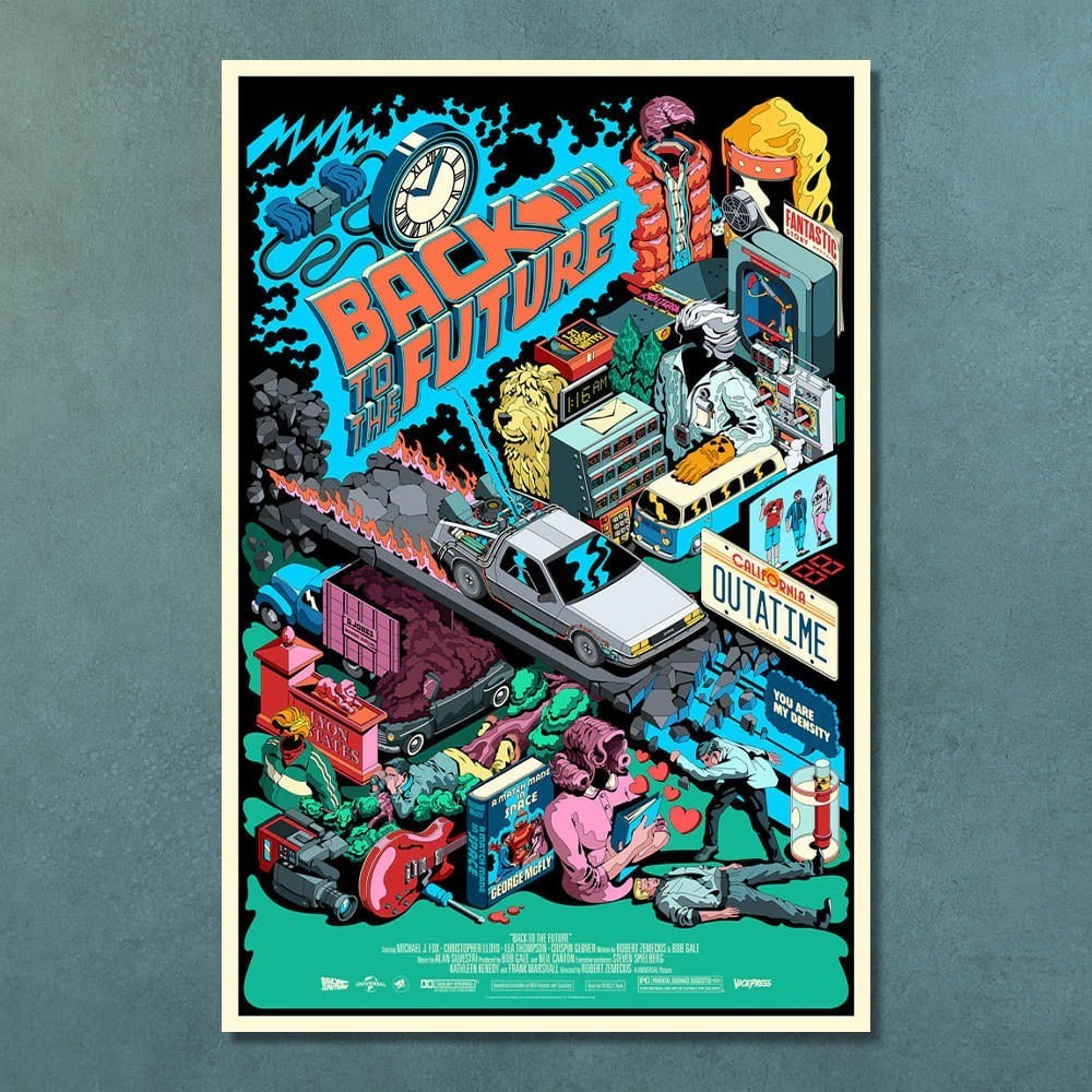 Back to the Future Movie Poster by Vice Press