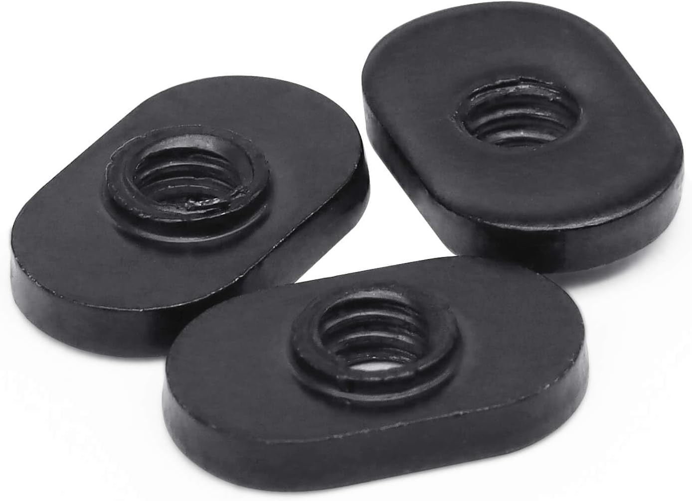 Bueyfolt 20 Packs 1/4-20 Black T-Nuts, Centered Thread Slide in Economy for T Sl