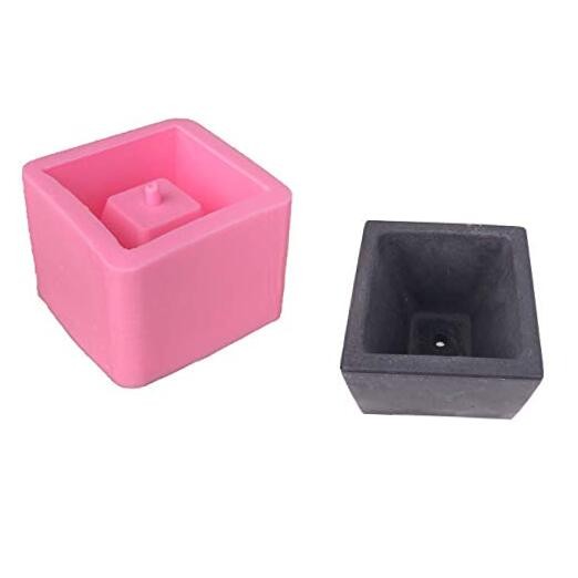 Cement Mold Silicone Concrete Flower Pot Molds Plaster Handmade Clay Square