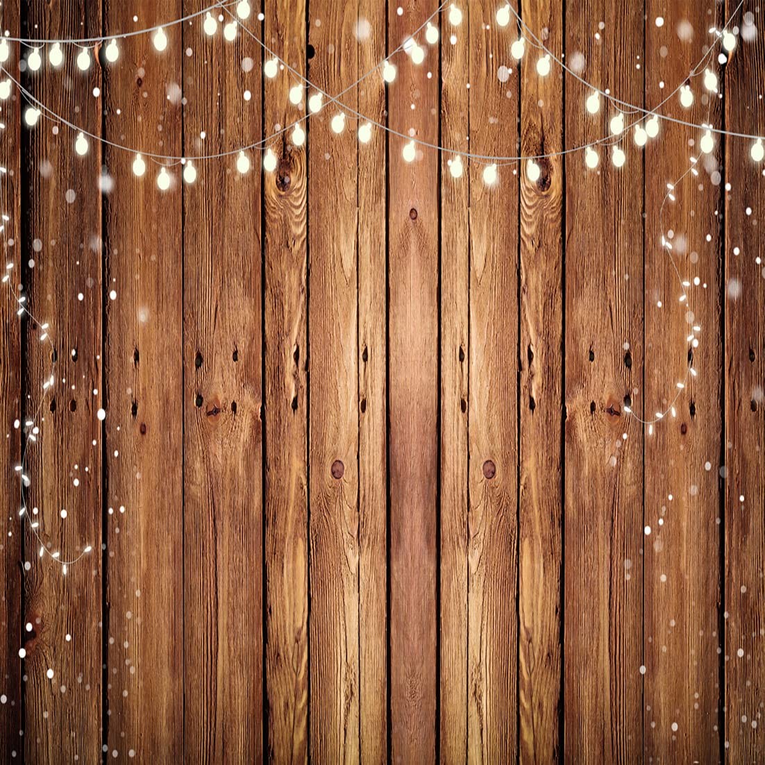 8x8FT Brown Wood Backdrop Rustic Photo Backdrop Country Wooden Background Bir...