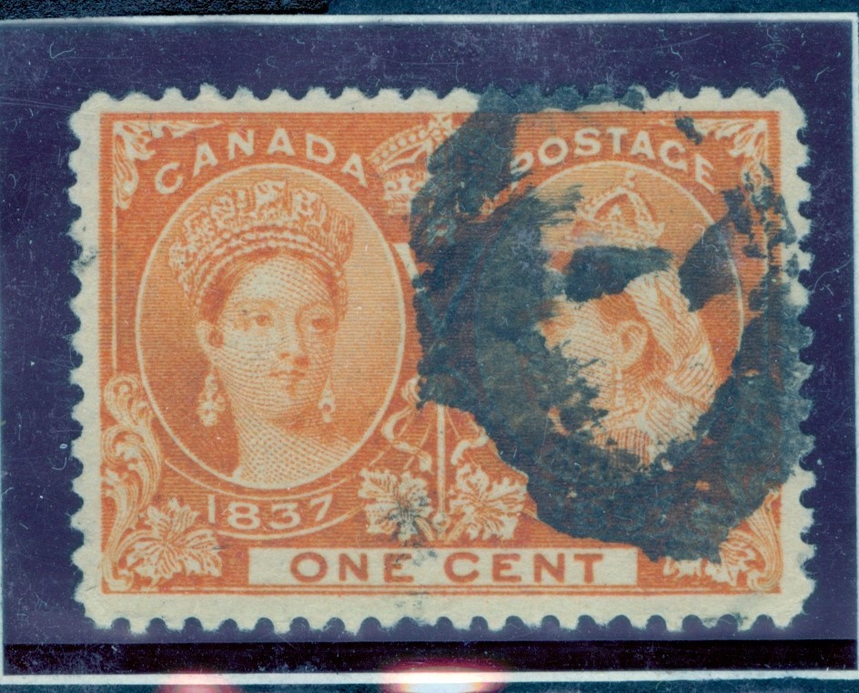 CANADA 1c JUBILEE BURRARD INLET "1" OVAL CANCEL