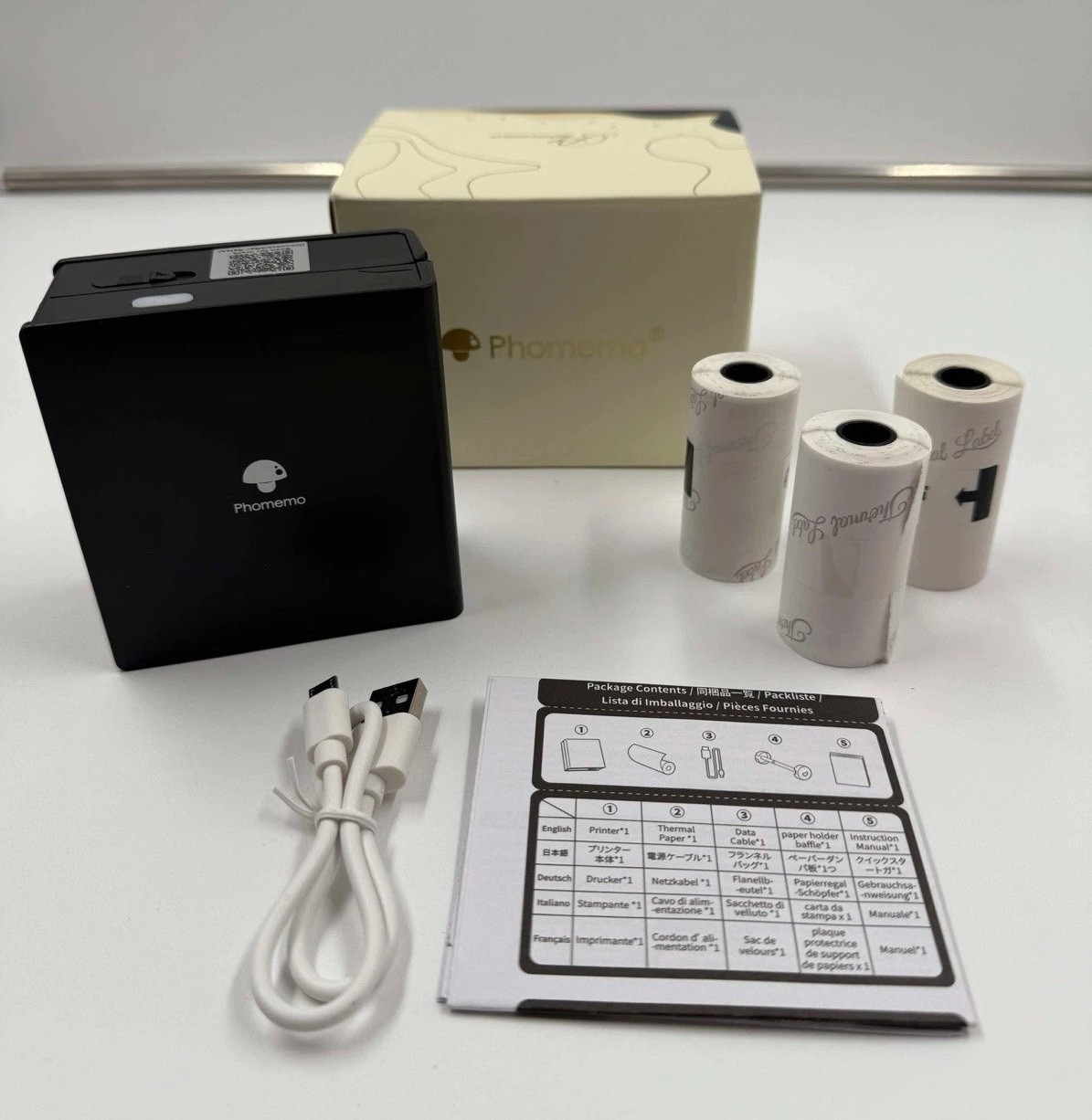 Phomemo M02 Mini Bluetooth Pocket Thermal Printer Portable Handheld Inkless