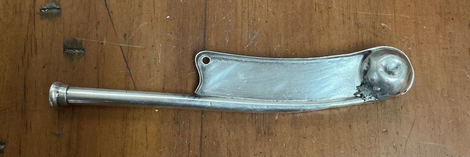 Vintage Sterling Silver Bosun’s Whistle Boatswain Pipe Nautical Maritime