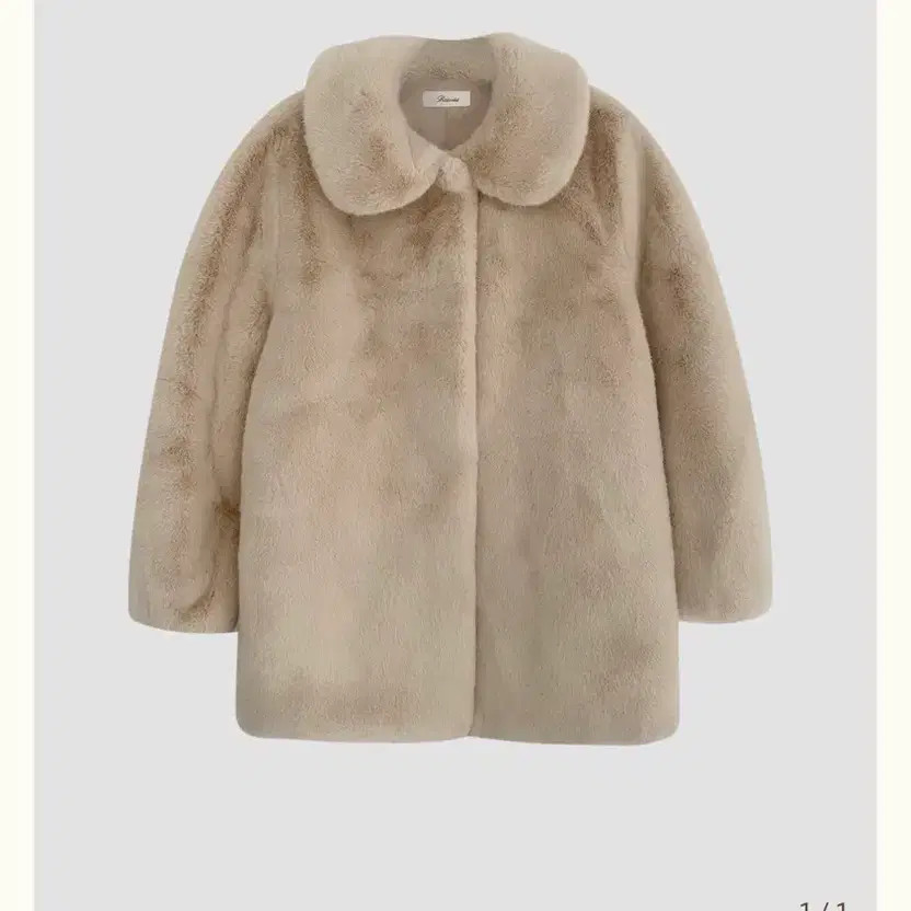 Ribbon Bitt Faux Fur Coat - New