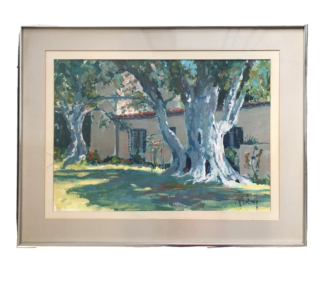 Sterling Smeltzer WPA Artist Painting Portuguese Bend Palos Verdes Cal Nixson 