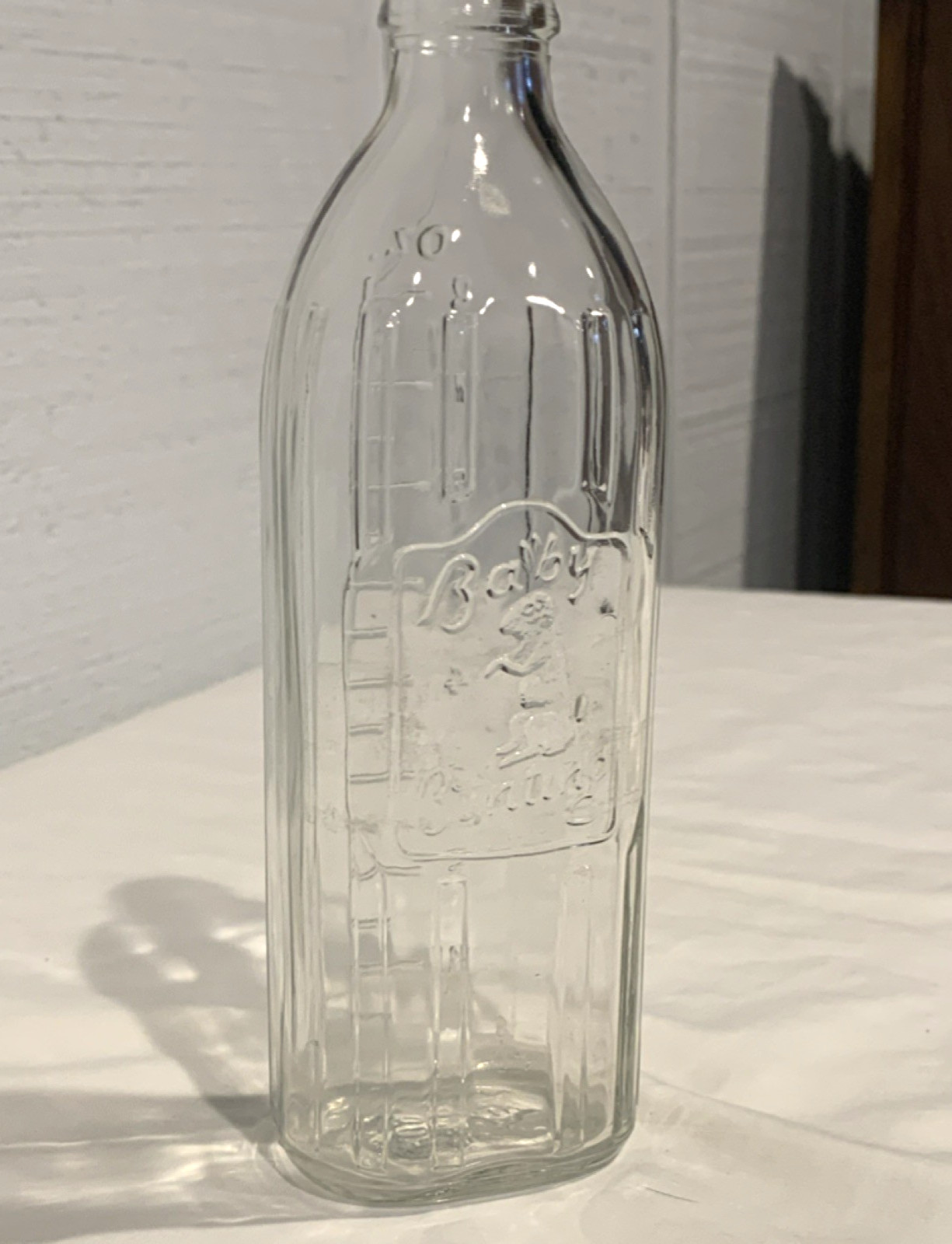 Vintage Owens Illinois Glass Co "Baby Bunting" Nurser Baby Bottle