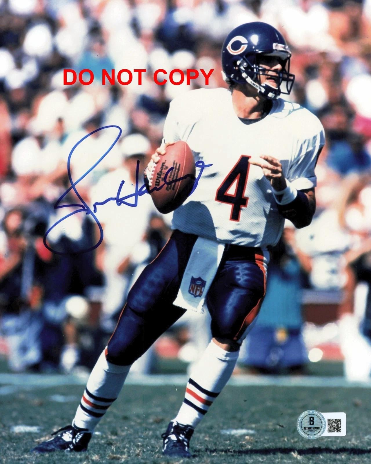 Jim Harbaugh CHICAGO BEARS Signed Autographed REPRINT 8x10 Photo RP 3