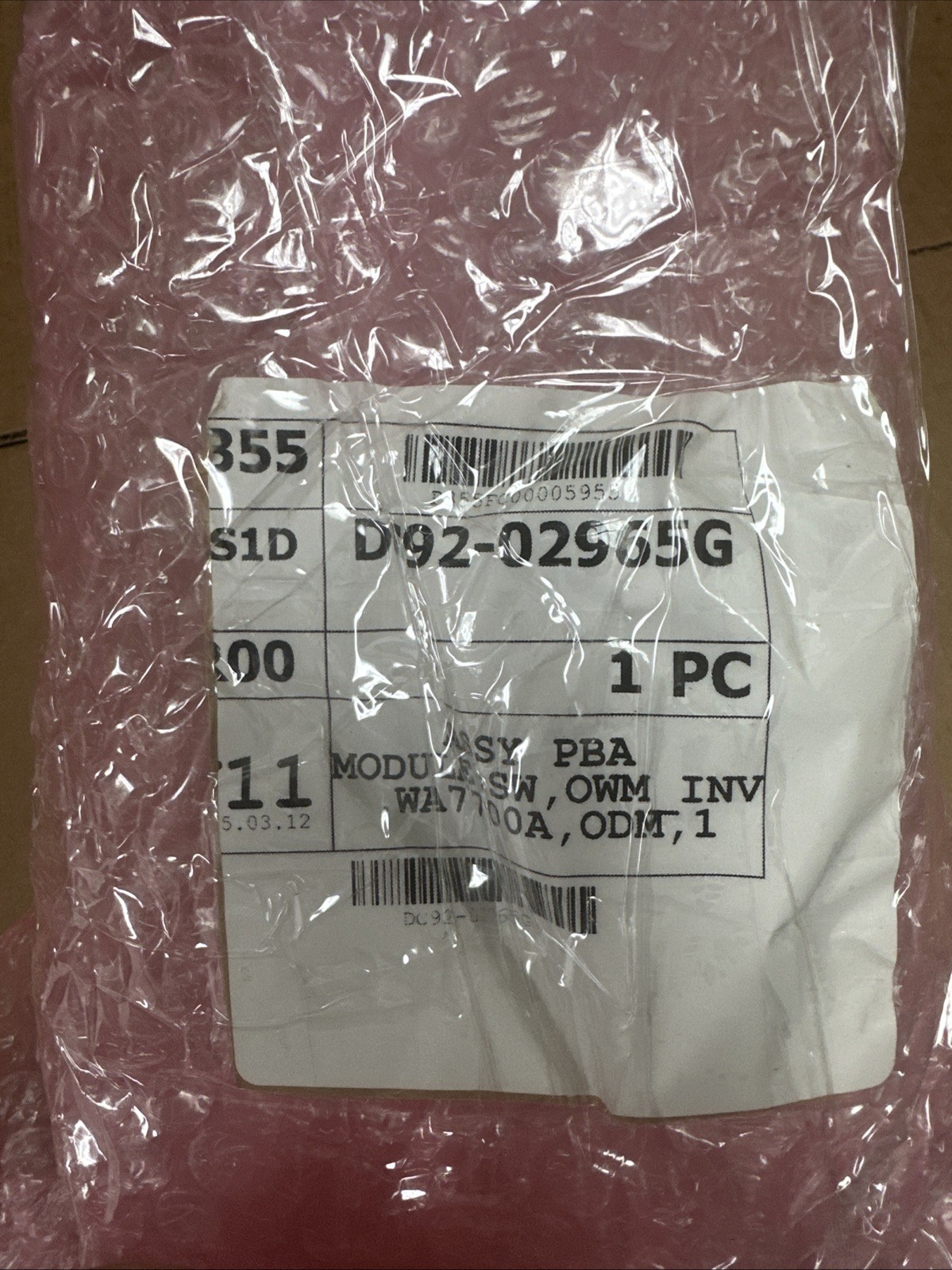 Samsung Dryer Main PCB DC92-02965G AP7214980 PS17503678