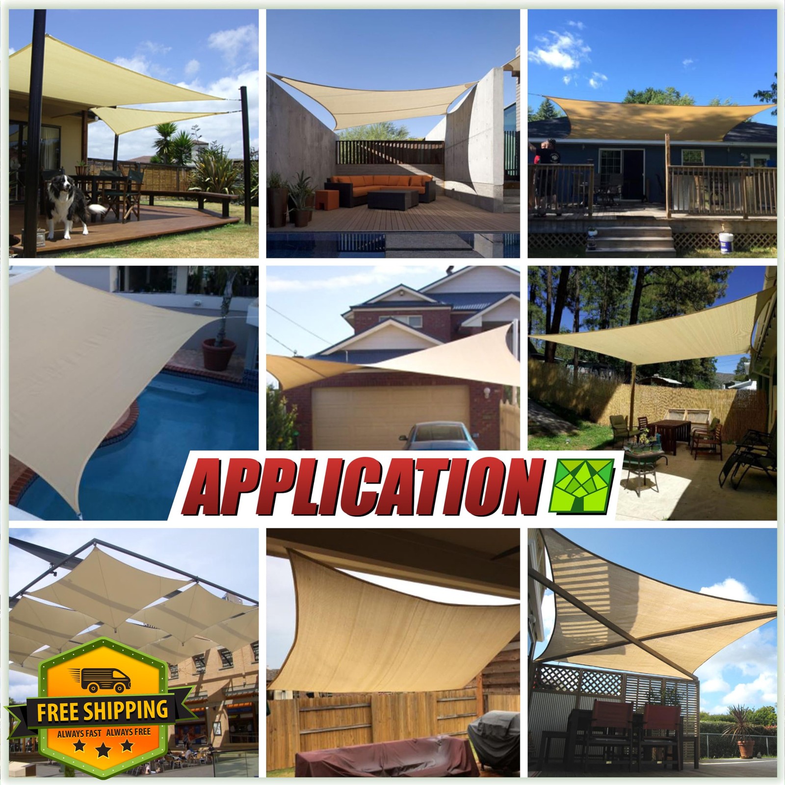 ColourTree 12x16 Blue Sun Shade Sail Heavy Duty UV Block